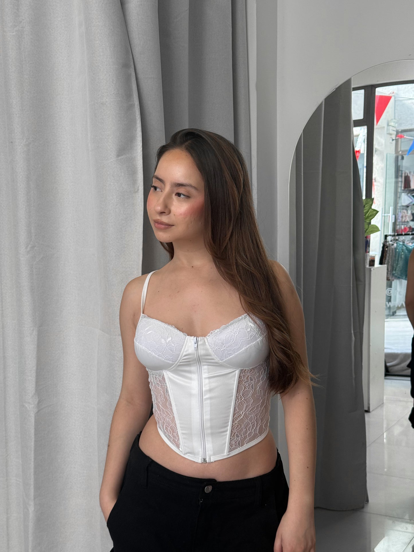 BUSTIER WHITE