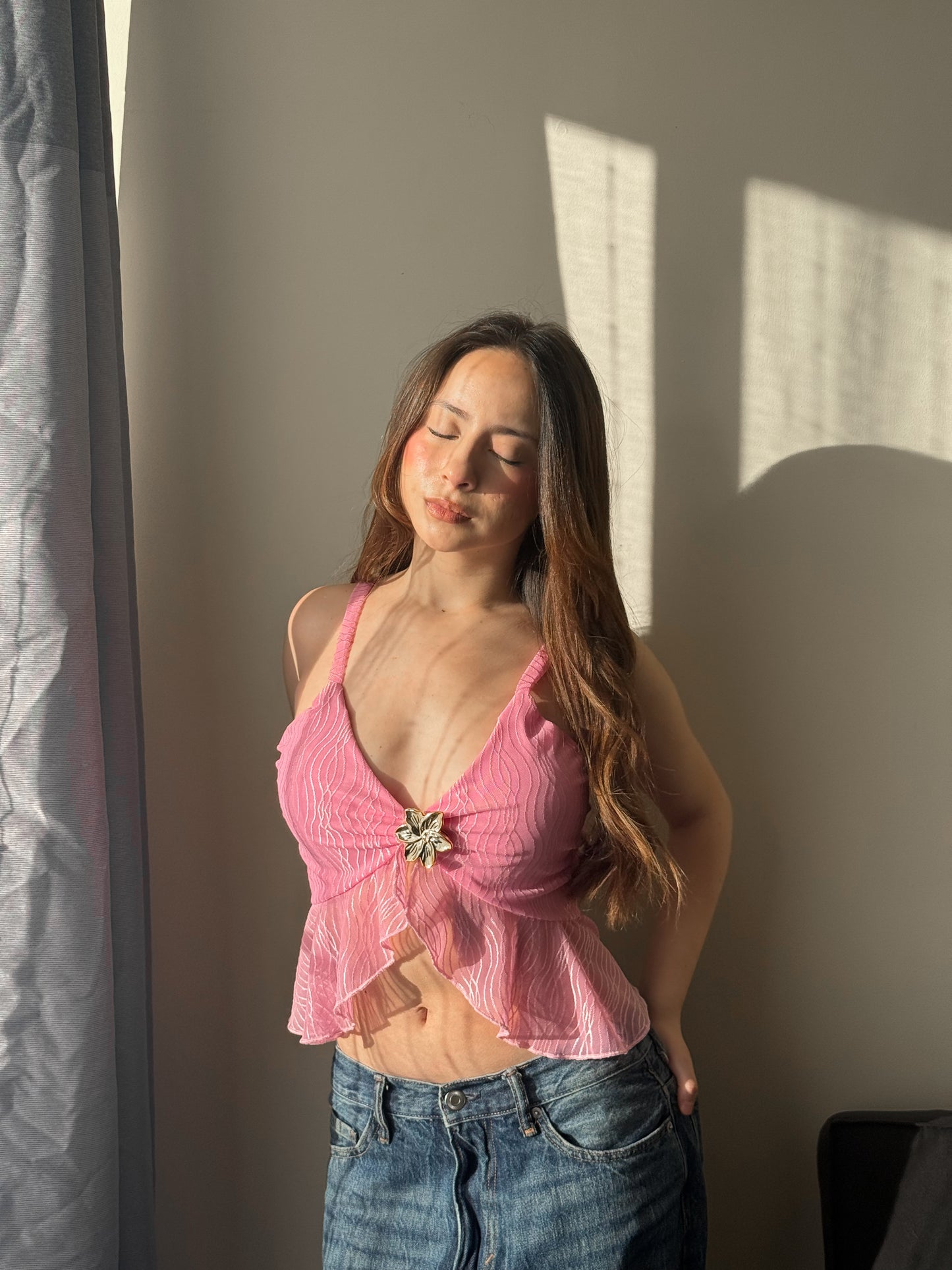 TOP FLORA PINK