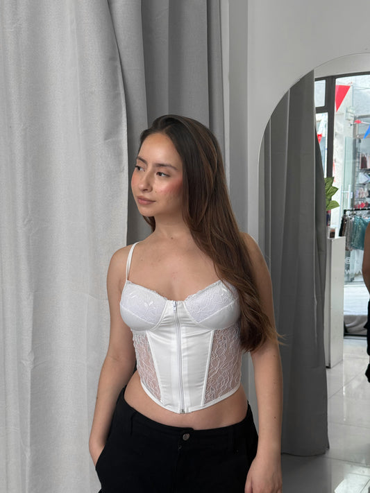 BUSTIER WHITE