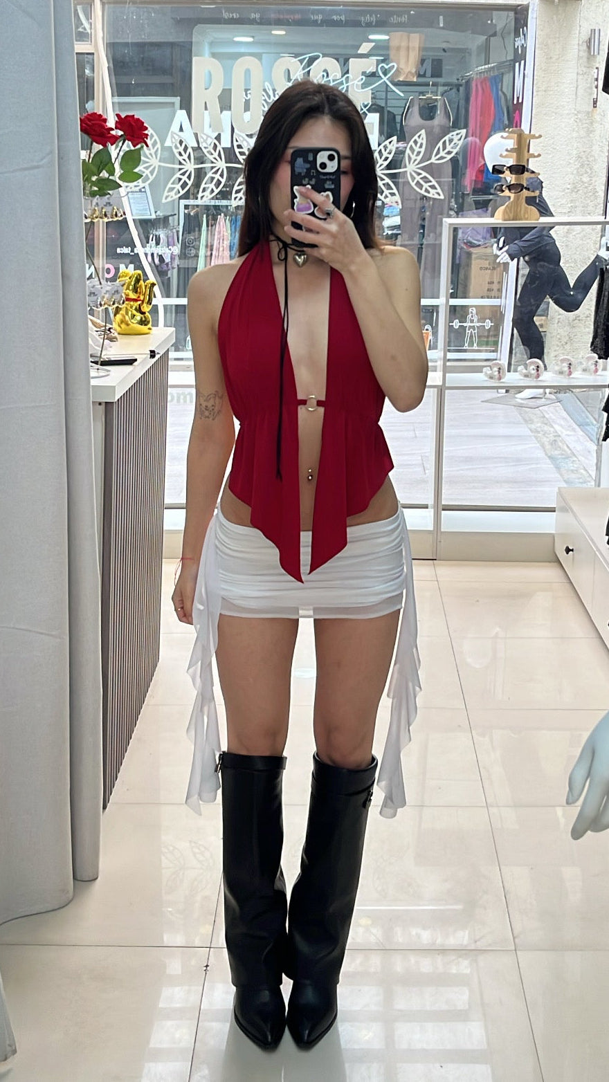 TOP SCARLET RED