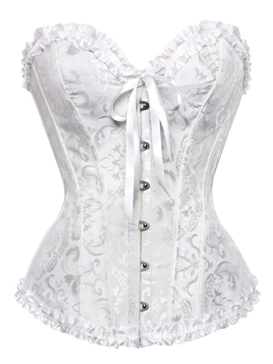 CORSET VICTORIANO BLANCO