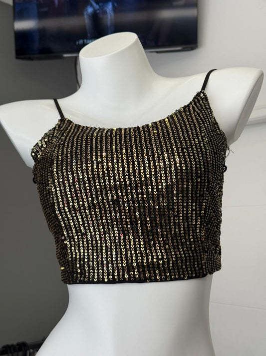 TOP LENTEJUELAS BLACKGOLD