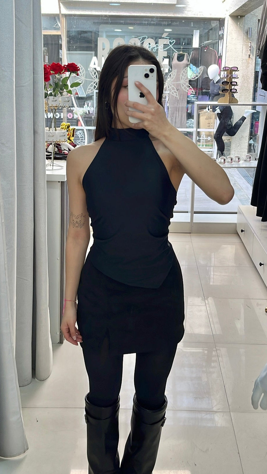 FALDA ATERCIOPELADA BLACK