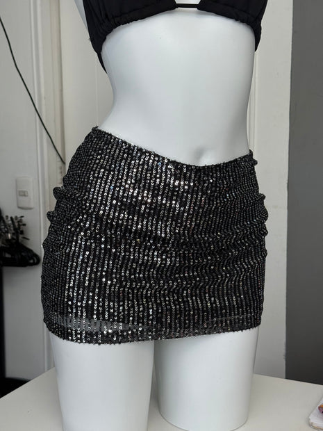 FALDA LENTEJUELAS BLACKSILVER