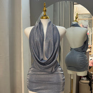 VESTIDO GLITZZY CELESTE