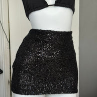 FALDA LENTEJUELAS BLACK