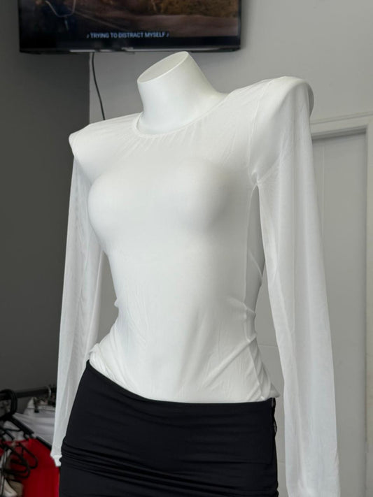 TOP TRANSPARENTE WHITE