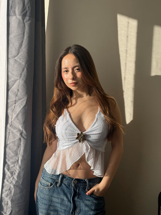 TOP FLORA WHITE