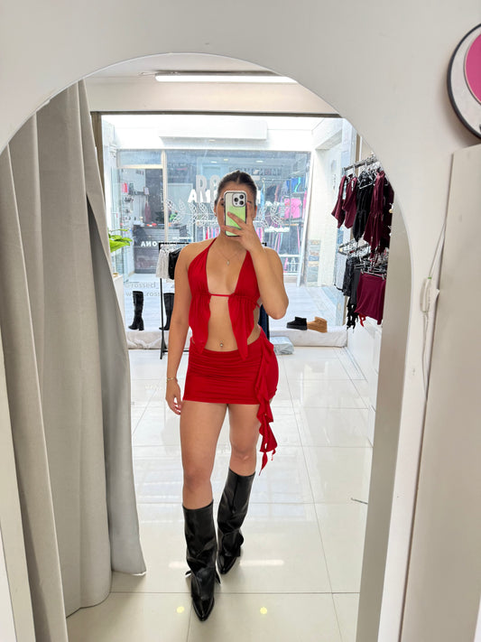 TOP MARIPOSA RED