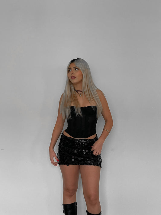 FALDA GLOW BLACK