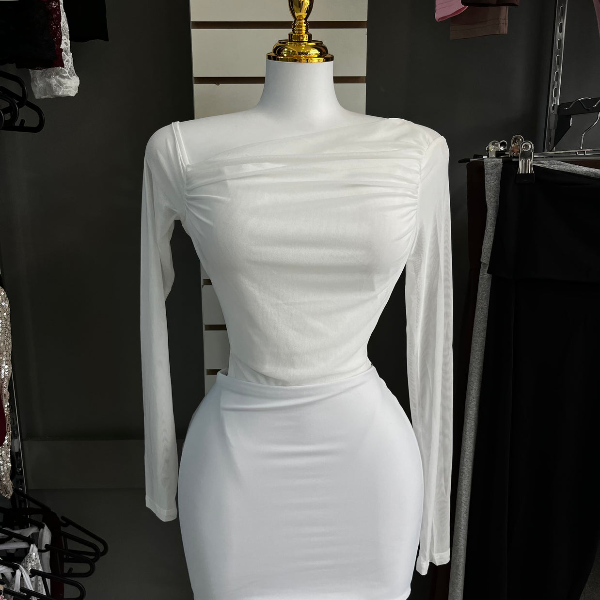 BODY MESH WHITE