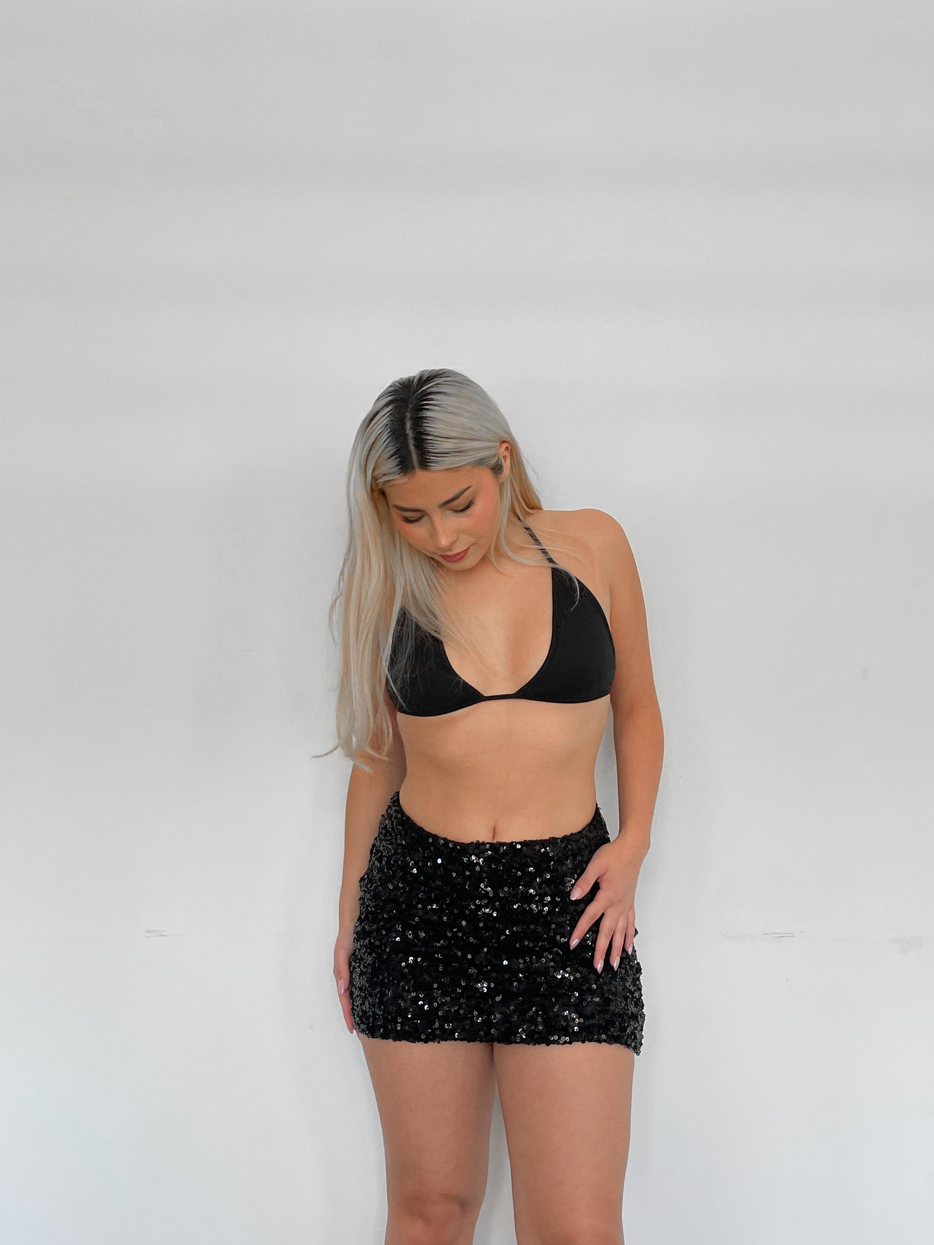 FALDA LENTEJUELAS BLACK