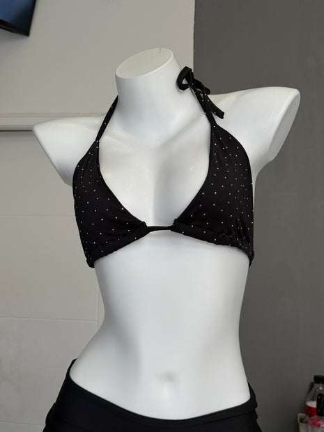 TOP BIKINI BRILLO BLACK