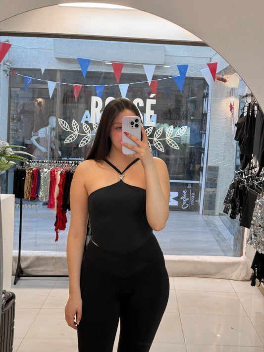 BODY HALTER BLACK