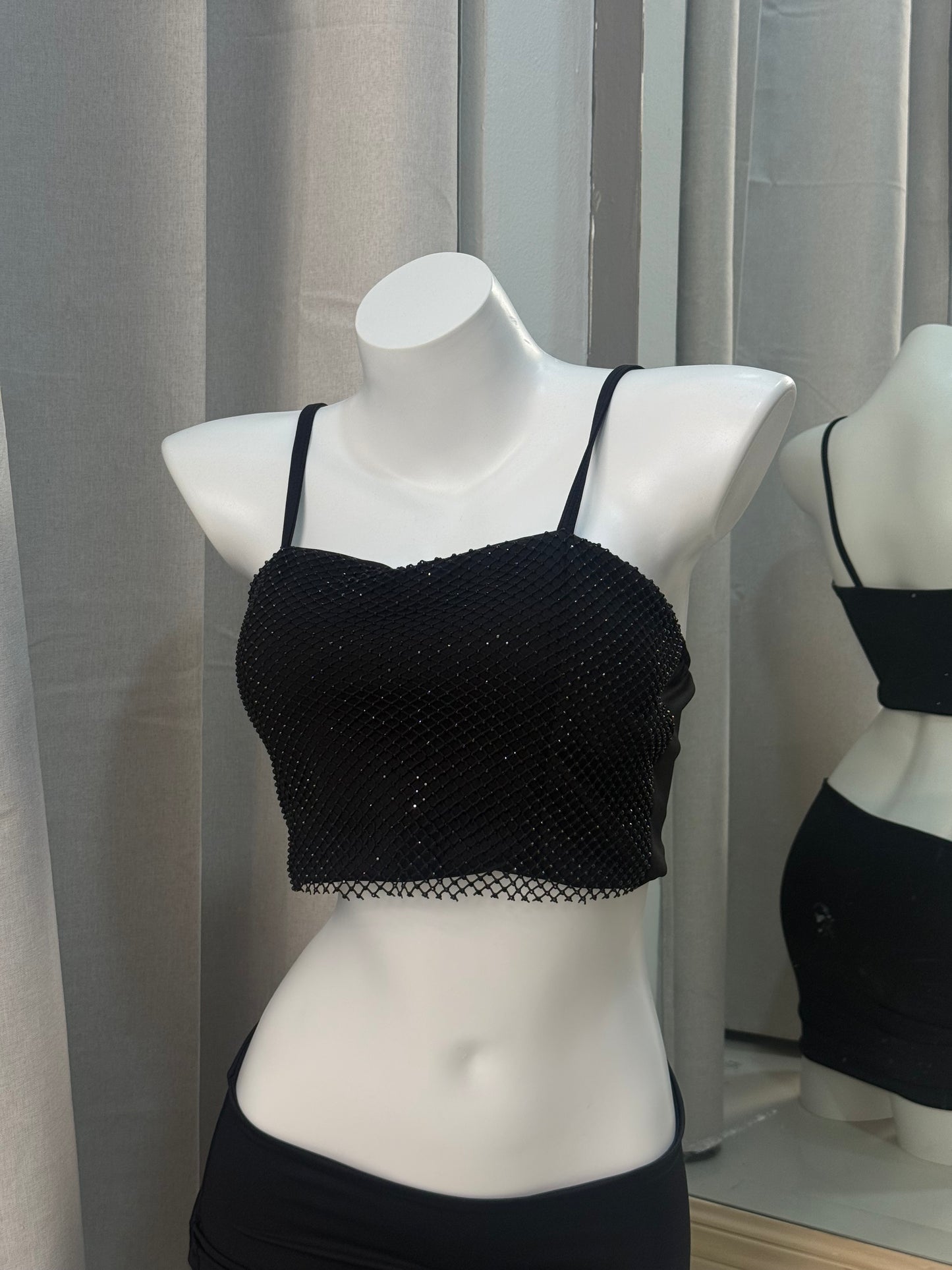 TOP STRASS BLACK