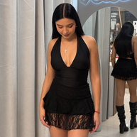 FALDA LUCIA ENCAJE BLACK