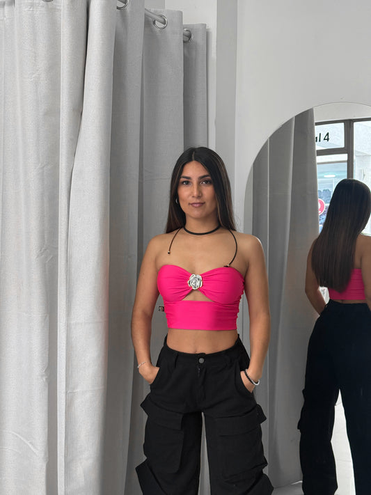 TOP ROSE FUCSIA