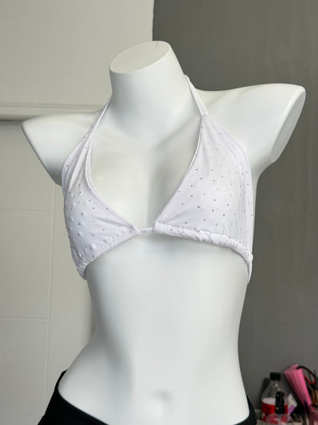 TOP BIKINI BRILLO WHITE