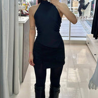 FALDA ATERCIOPELADA BLACK