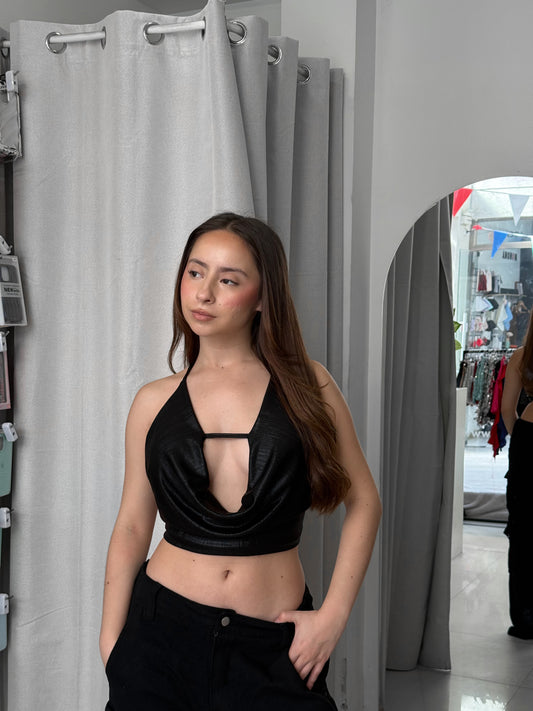 TOP SHINY BLACK