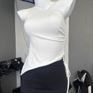 TOP ASIMETRICO WHITE