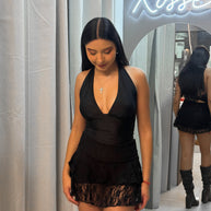 FALDA LUCIA ENCAJE BLACK