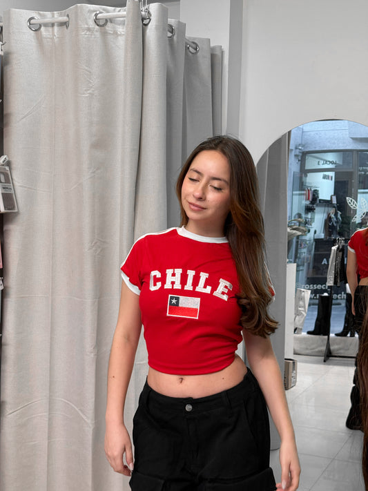 BABY TEE CHILE RED