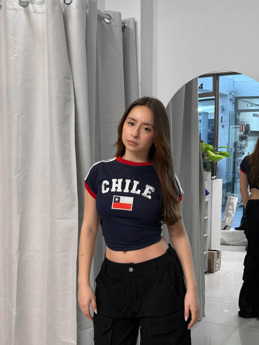 BABY TEE CHILE AZUL MARINO