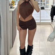MICROSHORT BONNA CAMEL