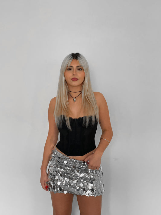 FALDA GLOW SILVER