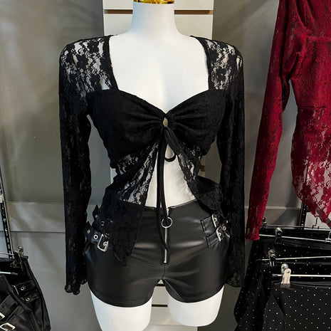 TOP LACY BLACK