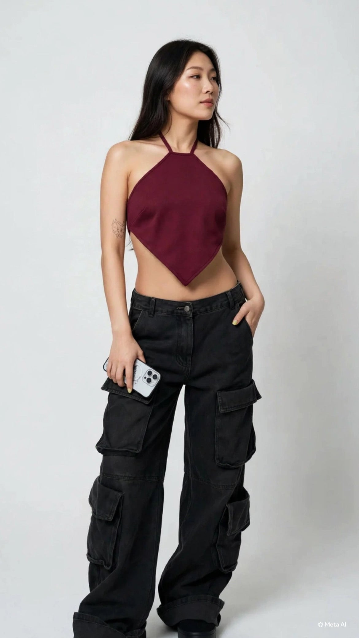PANTALÓN CARGO BLACK