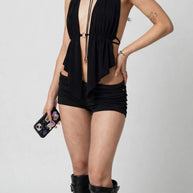 TOP SCARLET BLACK