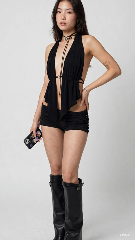 TOP SCARLET BLACK